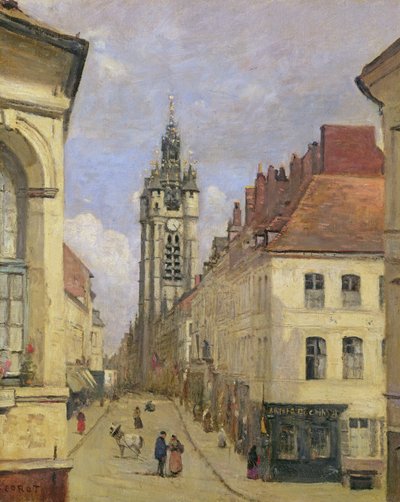 The Belfry of Douai by Jean Baptiste Camille Corot